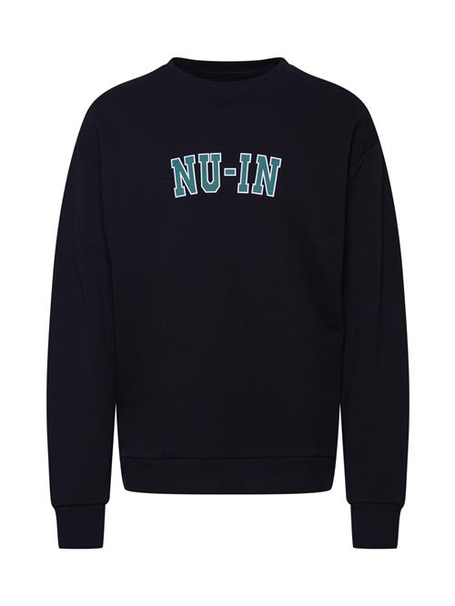 Se NU-IN Sweatshirt  grøn / sort / hvid ved About You