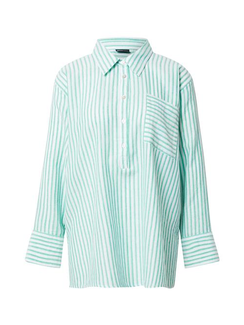 Se Gina Tricot Bluse 'Darla'  mint / hvid ved About You