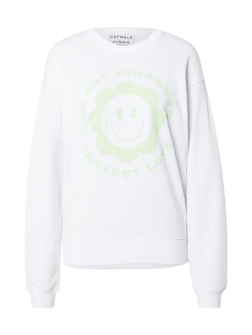 Se CATWALK JUNKIE Sweatshirt  pastelgrøn / hvid ved About You