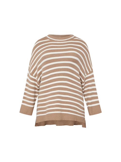 Se Fransa Curve Pullover  sand / hvid ved About You