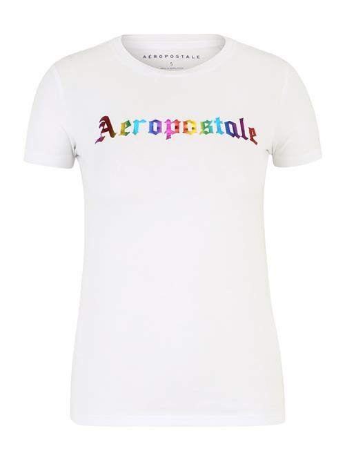 Se AÉROPOSTALE Shirts 'JUNE'  turkis / gul / lilla / hvid ved About You