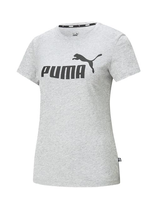 PUMA Funktionsbluse 'Essential Logo Tee'  grå-meleret / sort