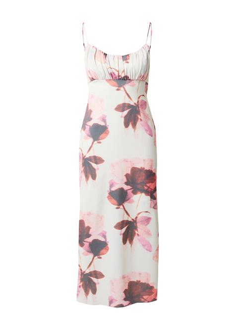 TOPSHOP Sommerkjole  lys pink / carminrød / hvid