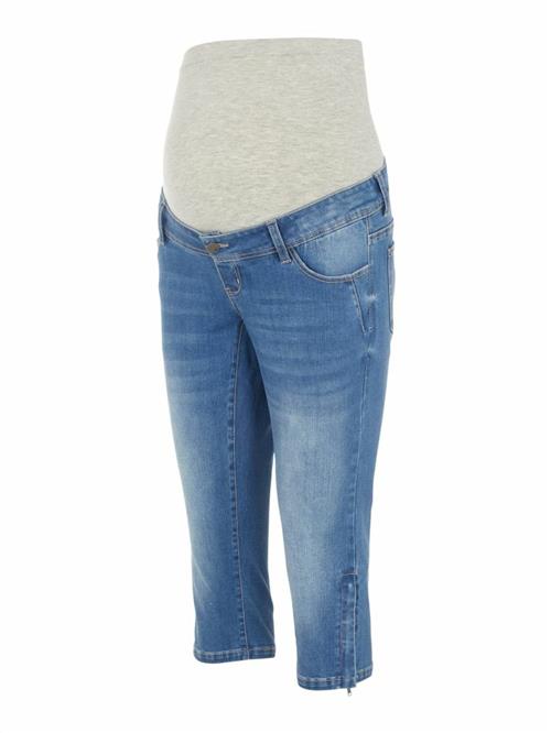 MAMALICIOUS Jeans 'Pixie'  blue denim / grå-meleret