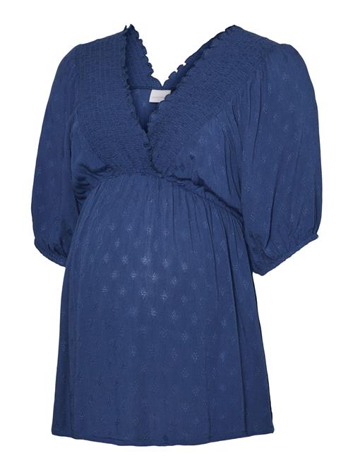 Se MAMALICIOUS Bluse 'FELICIA TESS'  navy ved About You