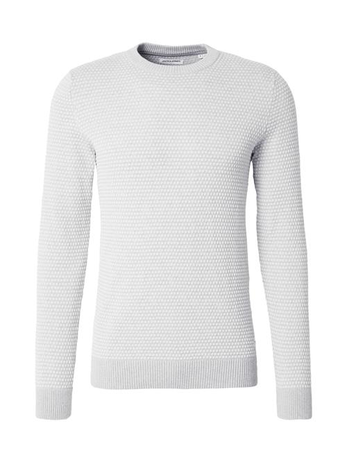 JACK & JONES Pullover 'Atlas'  lysegrå / hvid