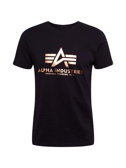 ALPHA INDUSTRIES Bluser & t-shirts  guld / sort