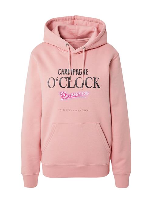 Se EINSTEIN & NEWTON Sweatshirt 'Champagne oClock'  pink / gammelrosa / sort / hvid ved About You