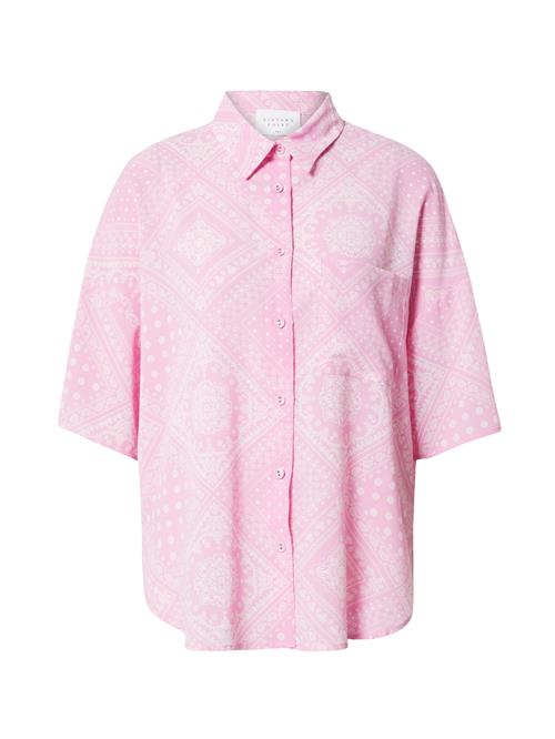 SISTERS POINT Bluse 'ELLA'  lys pink / hvid