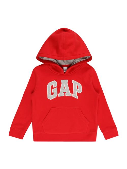 Se GAP Sweatshirt  grå / rød / hvid ved About You