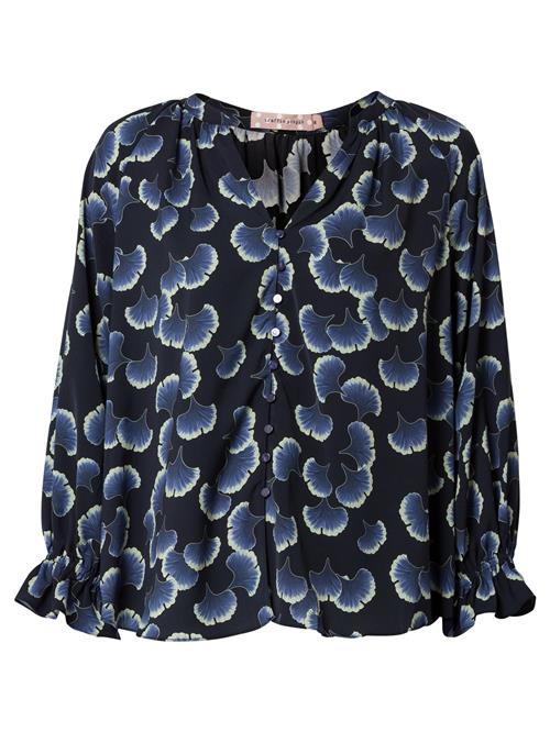 Se Traffic People Bluse  navy / natblå / pastelgul ved About You