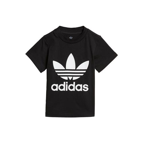 ADIDAS ORIGINALS Shirts 'Trefoil'  sort / hvid