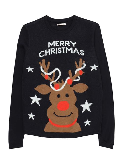 KIDS ONLY Pullover 'XMAS DEER'  blå / bronze / rød / hvid