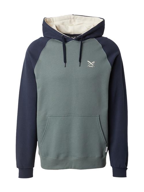 Iriedaily Sweatshirt 'De College'  navy / mint / hvid