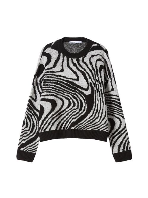 Bershka Pullover  sort / hvid