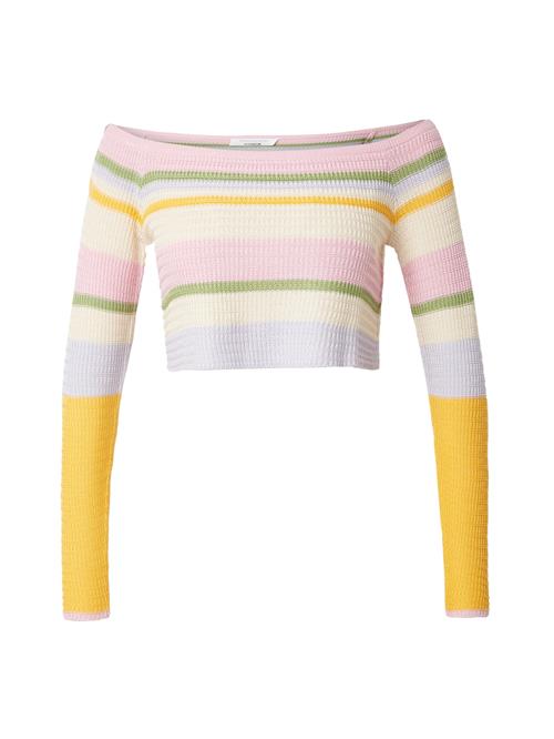 Se florence by mills exclusive for ABOUT YOU Pullover 'Fresh Coconut'  gul / grøn / lys pink / hvid ved About You