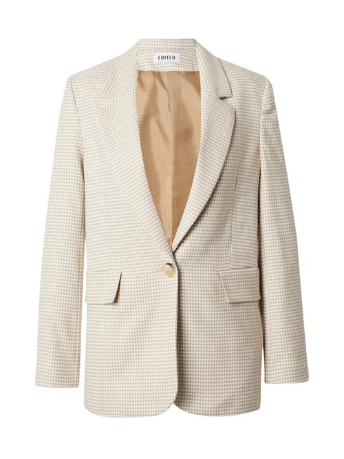 Se EDITED Blazer 'Maira'  creme / mørkebeige ved About You