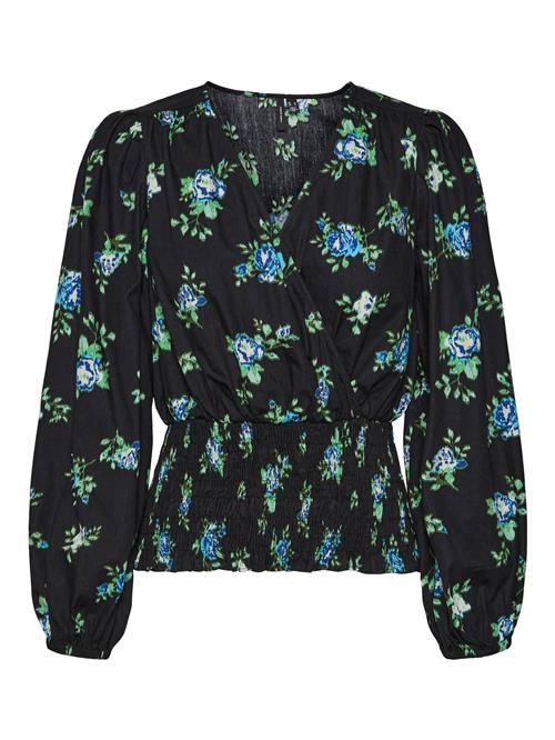 VERO MODA Bluse 'BELLA SANNA'  lyseblå / grøn / sort / hvid