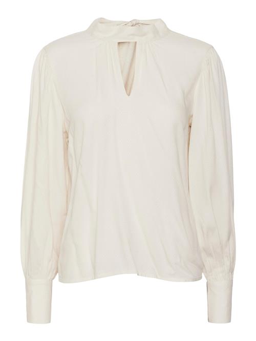 Se VERO MODA Bluse 'Kara'  lysebeige ved About You