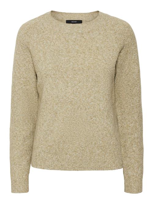 VERO MODA Pullover 'HAPPINESS'  beige-meleret