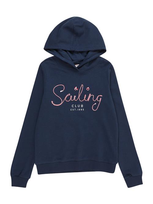 Se KIDS ONLY Sweatshirt 'TRUST'  navy / brandrød / hvid ved About You