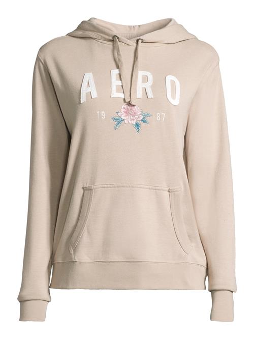 Se AÉROPOSTALE Sweatshirt  beige / grøn / lys pink / hvid ved About You