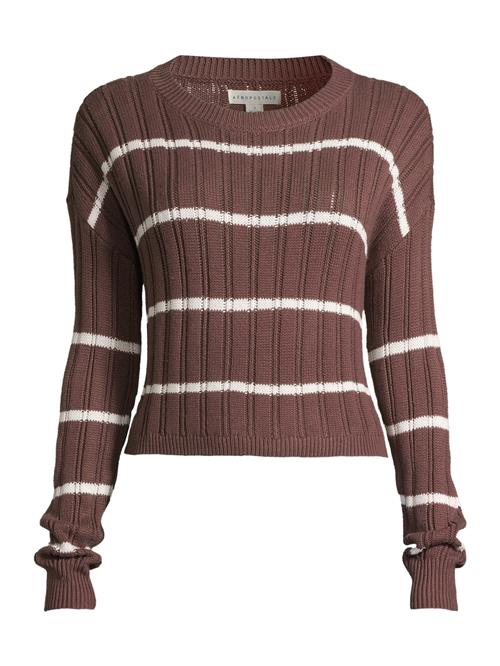 AÉROPOSTALE Pullover  choko / hvid