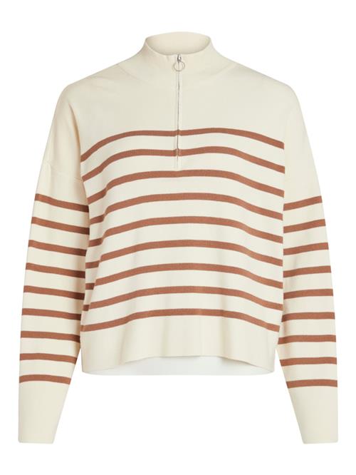 Se VILA Pullover 'Melinia'  beige / rustbrun ved About You