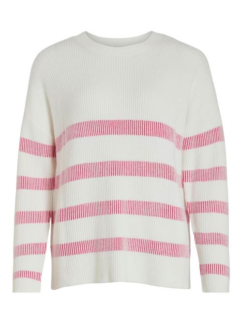 VILA Pullover 'Ril'  pink / hvid-meleret