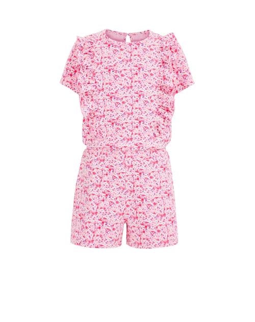 Se WE Fashion Overall  pink / hvid ved About You