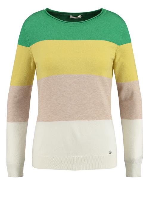 Key Largo Pullover 'BEVERLEY'  beige-meleret / gul / grøn