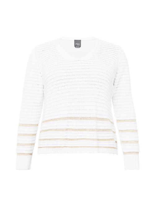 Se Persona by Marina Rinaldi Pullover 'LEONIDA'  beige / hvid ved About You