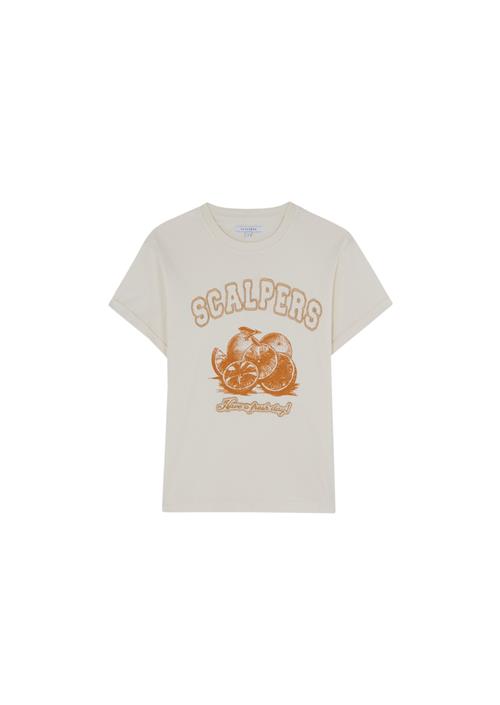 Scalpers Shirts  beige / orange / naturhvid