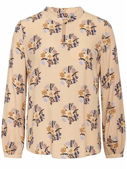 Noa Noa Bluse 'Bella'  beige / karamel / violetblå / sort