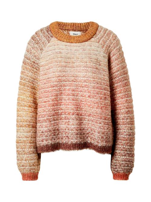 ONLY Pullover 'UMA'  creme / kastaniebrun