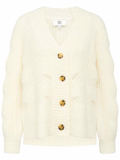 Noa Noa Cardigan 'Tone'  naturhvid