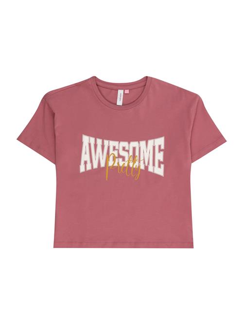 Se Vero Moda Girl Bluser & t-shirts 'VMCOLLEGE KELLY'  curry / pitaya / hvid ved About You