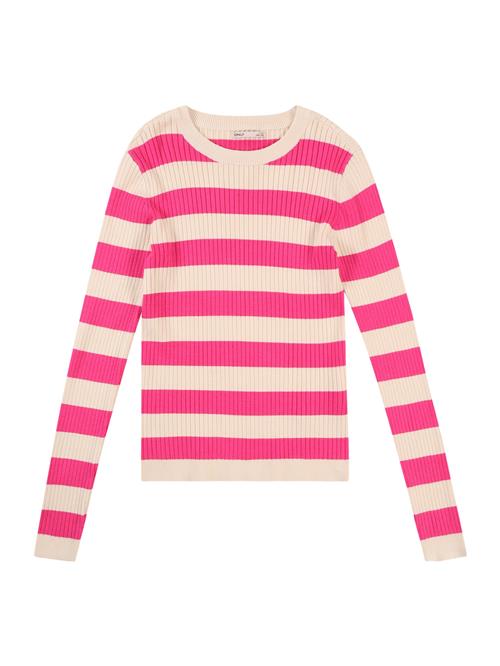 Se KIDS ONLY Pullover 'KOGKAROL'  elfenben / pink ved About You