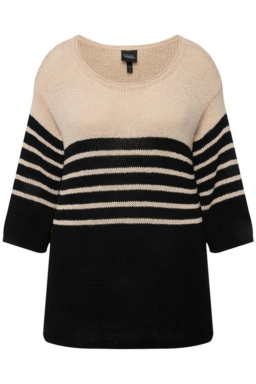 Ulla Popken Pullover  beige / sort