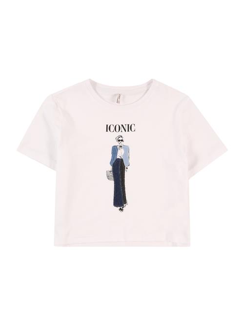 KIDS ONLY Bluser & t-shirts 'KOGEMMA'  natblå / blue denim / sort / hvid