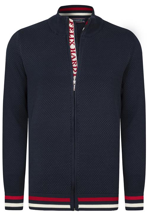 Felix Hardy Cardigan  navy / rød / hvid