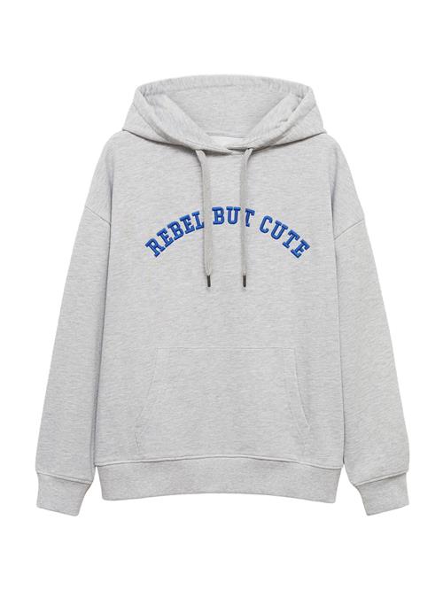 Se MANGO TEEN Sweatshirt 'Cute'  azur / grå-meleret ved About You