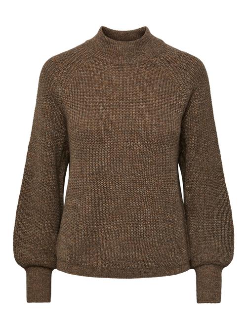 PIECES Pullover 'Natalee'  brun-meleret