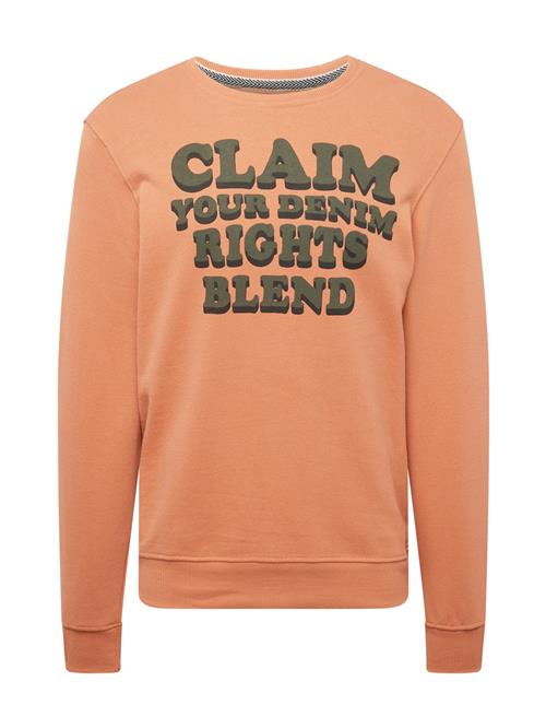 Se BLEND Sweatshirt  mørkegrøn / abrikos / sort ved About You