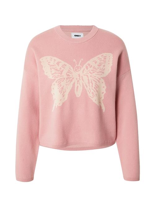 Se Obey Pullover  creme / gammelrosa ved About You