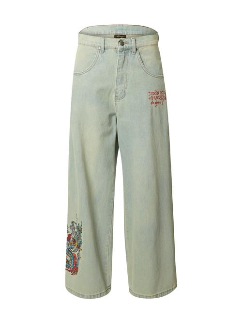 Se Ed Hardy Jeans 'TWISTED DRAGON'  grøn / lys rød ved About You