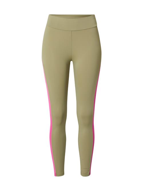 Urban Classics Leggings  khaki / neonpink