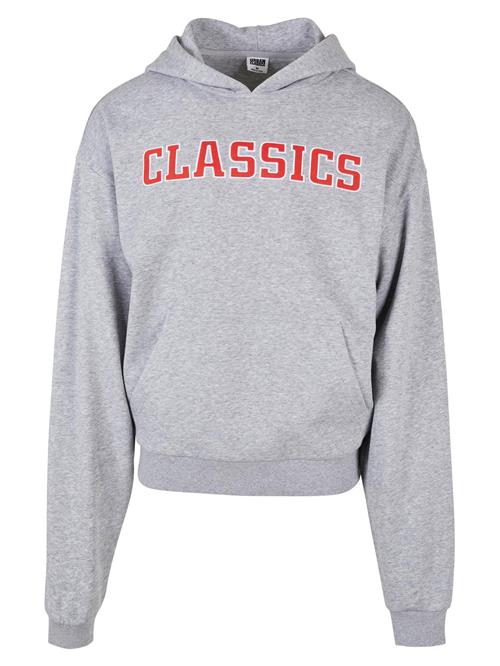 Se Urban Classics Sweatshirt  grå-meleret / rød / hvid ved About You