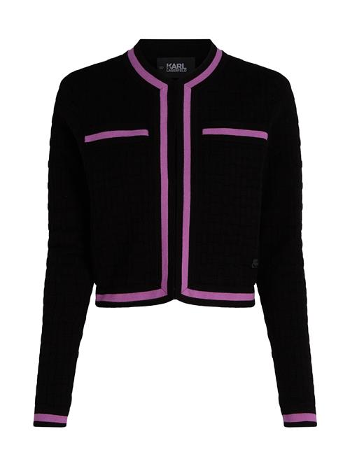 Karl Lagerfeld Cardigan  lilla / sort