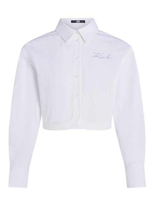 Karl Lagerfeld Bluse  sølv / hvid